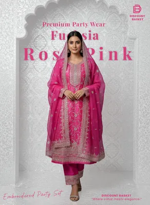 Premium Party Wear – Embroidery, Boaring & Stone Work Dress